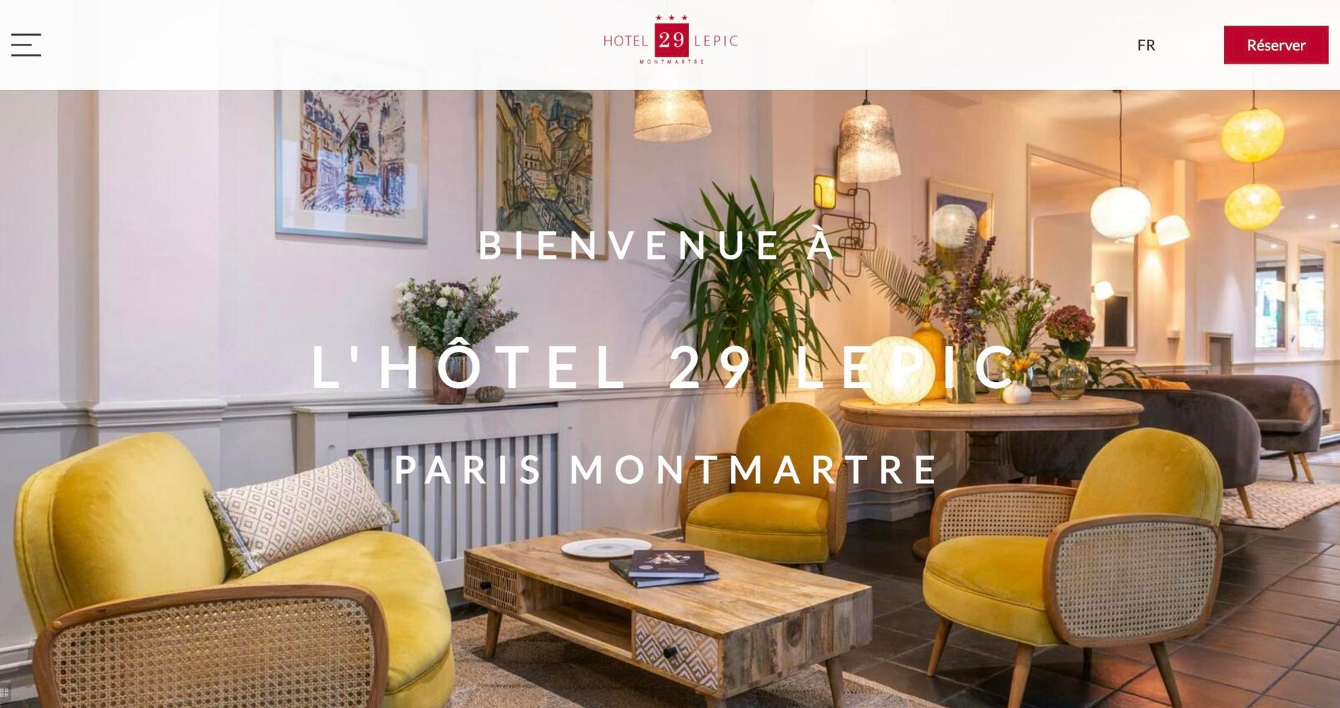 Agence MMCréation | Portfolio Hôtel 29 Lepic