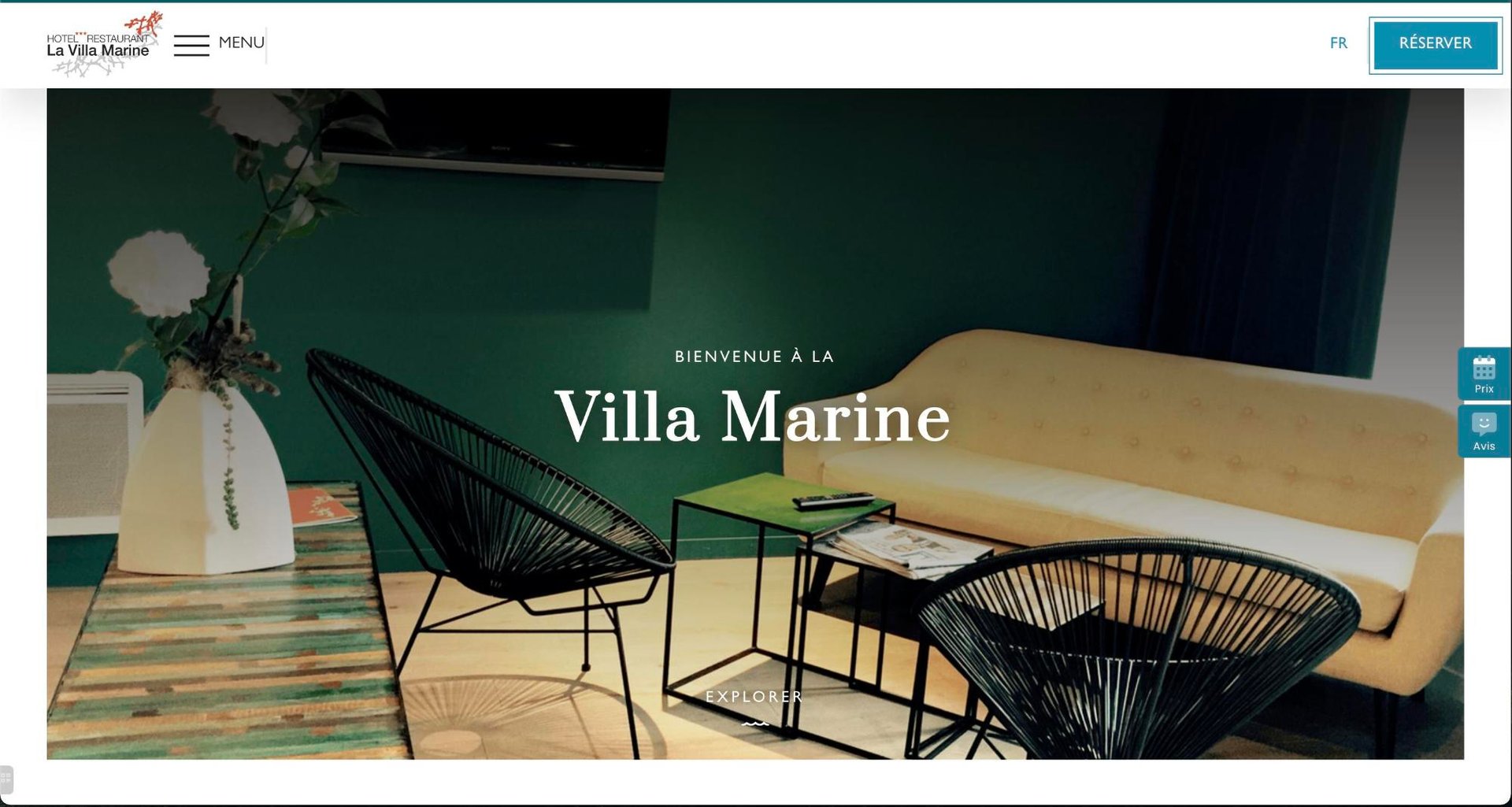 MMCréation Agency | Portfolio Hotel Restaurant La Villa Marine