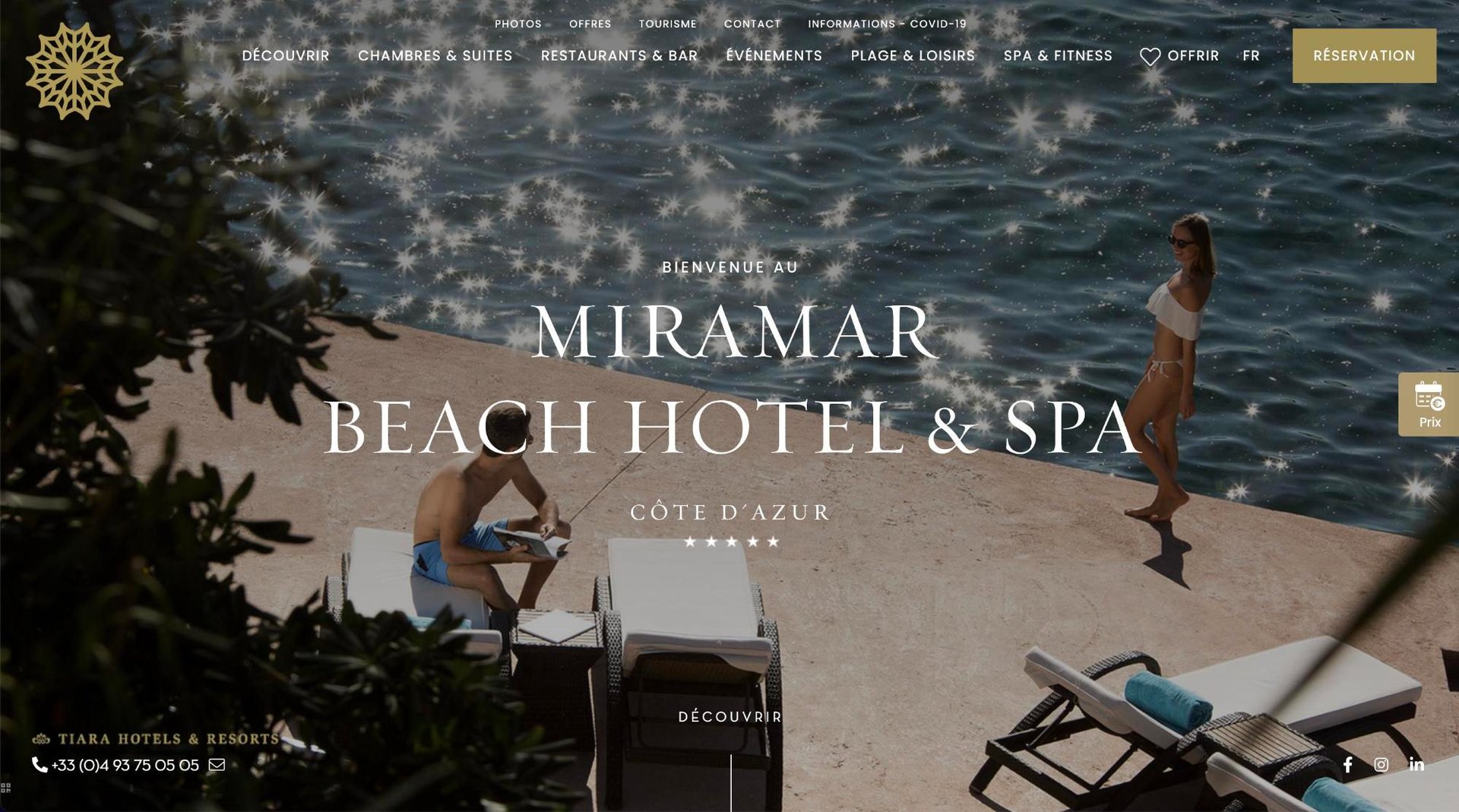 Agence MMCréation | Portfolio Miramar Beach Hotel & Spa
