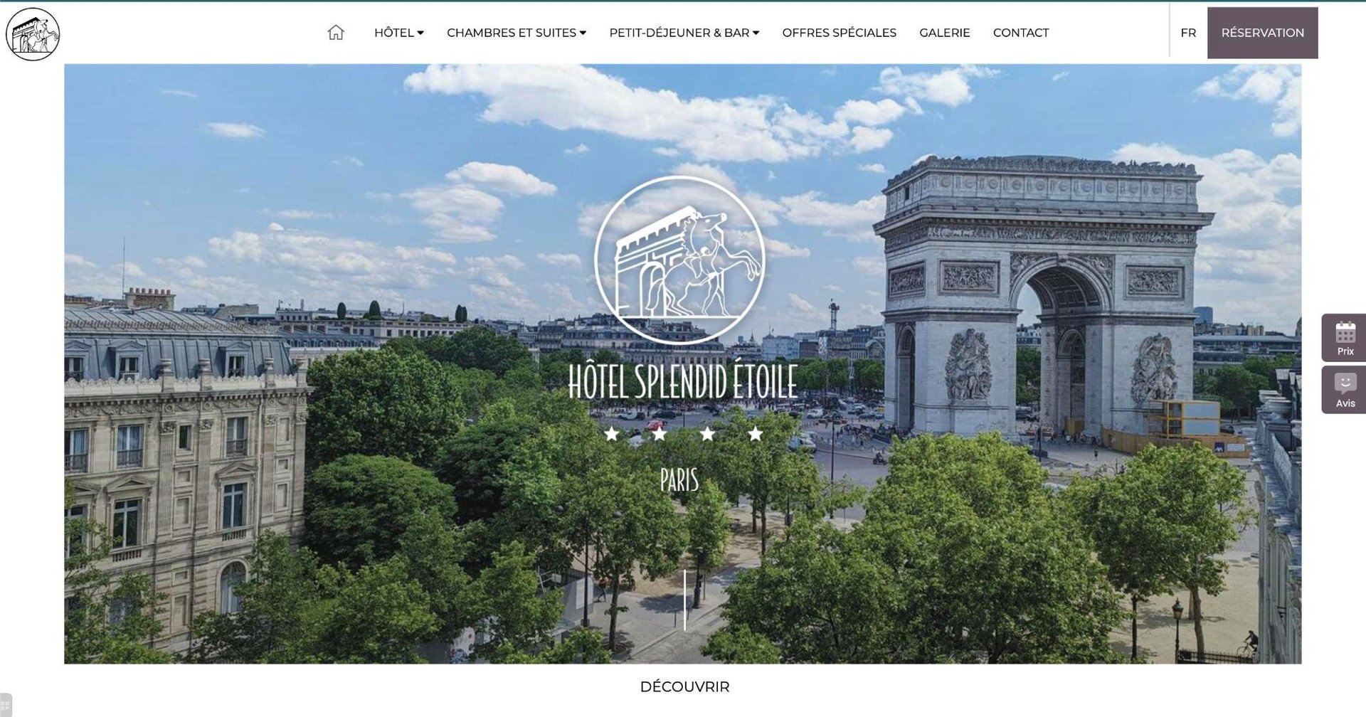 Agence MMCréation | Portfolio Hôtel Splendid Etoile