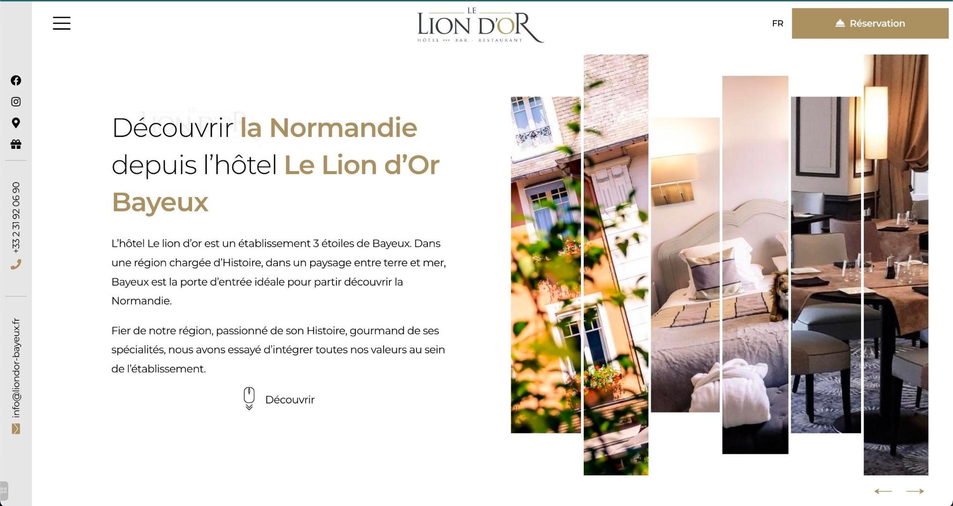 Agence MMCréation | Portfolio Hôtel Le Lion d'Or