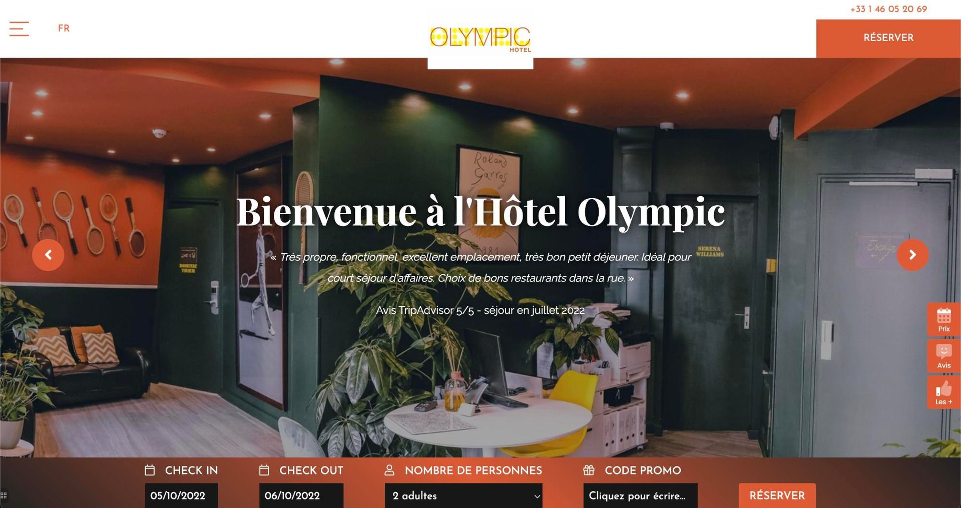 Agence MMCréation | Portfolio Hôtel Olympic