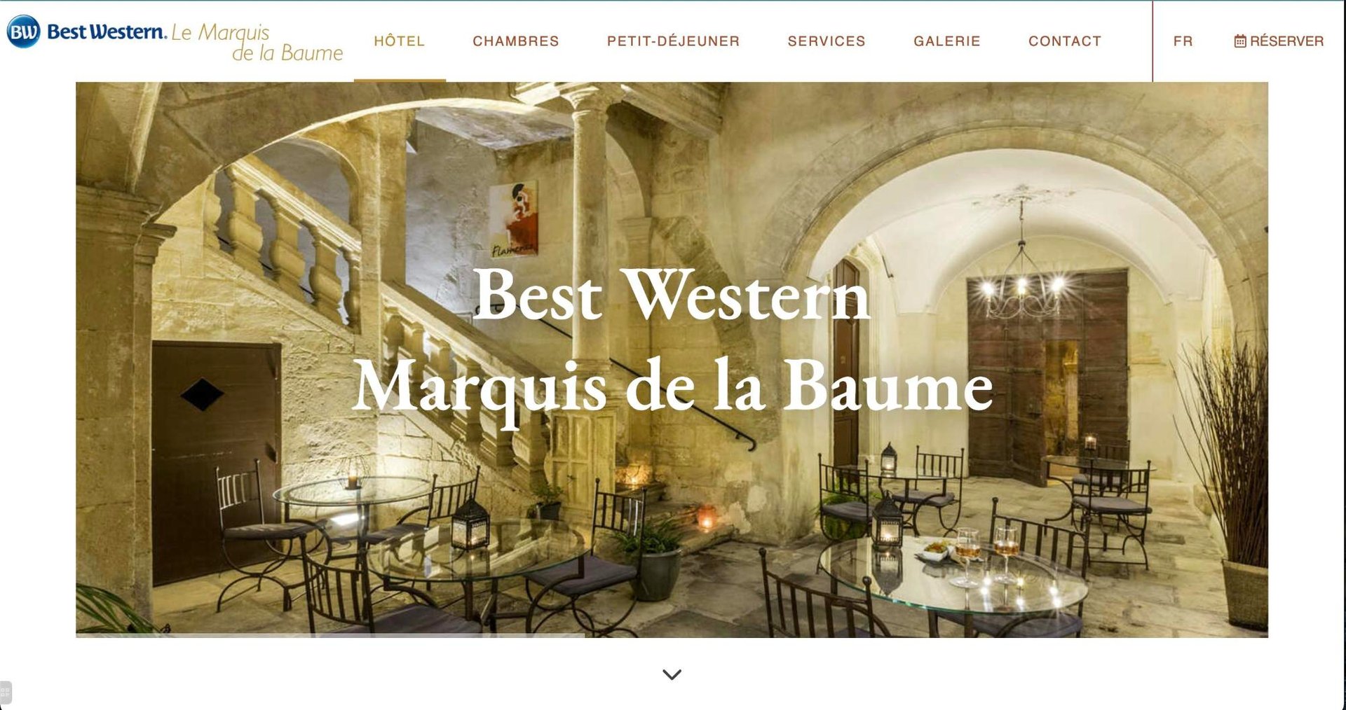 Agence MMCréation | Portfolio Best Western Marquis de la Baume