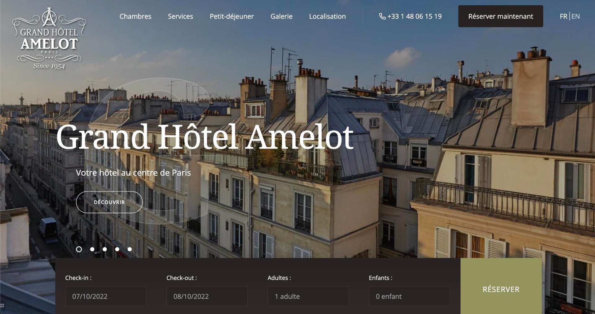 Agence MMCréation | Portfolio Grand Hôtel Amelot